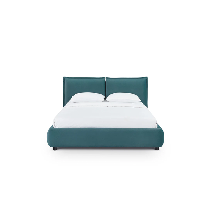 Mel Mohei Velvet Queen Bed, Teal