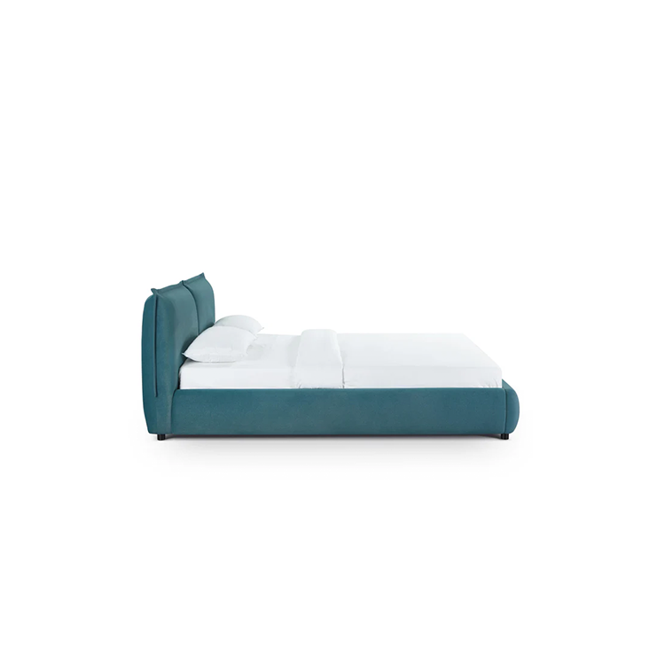Mel Mohei Velvet King Bed, Teal