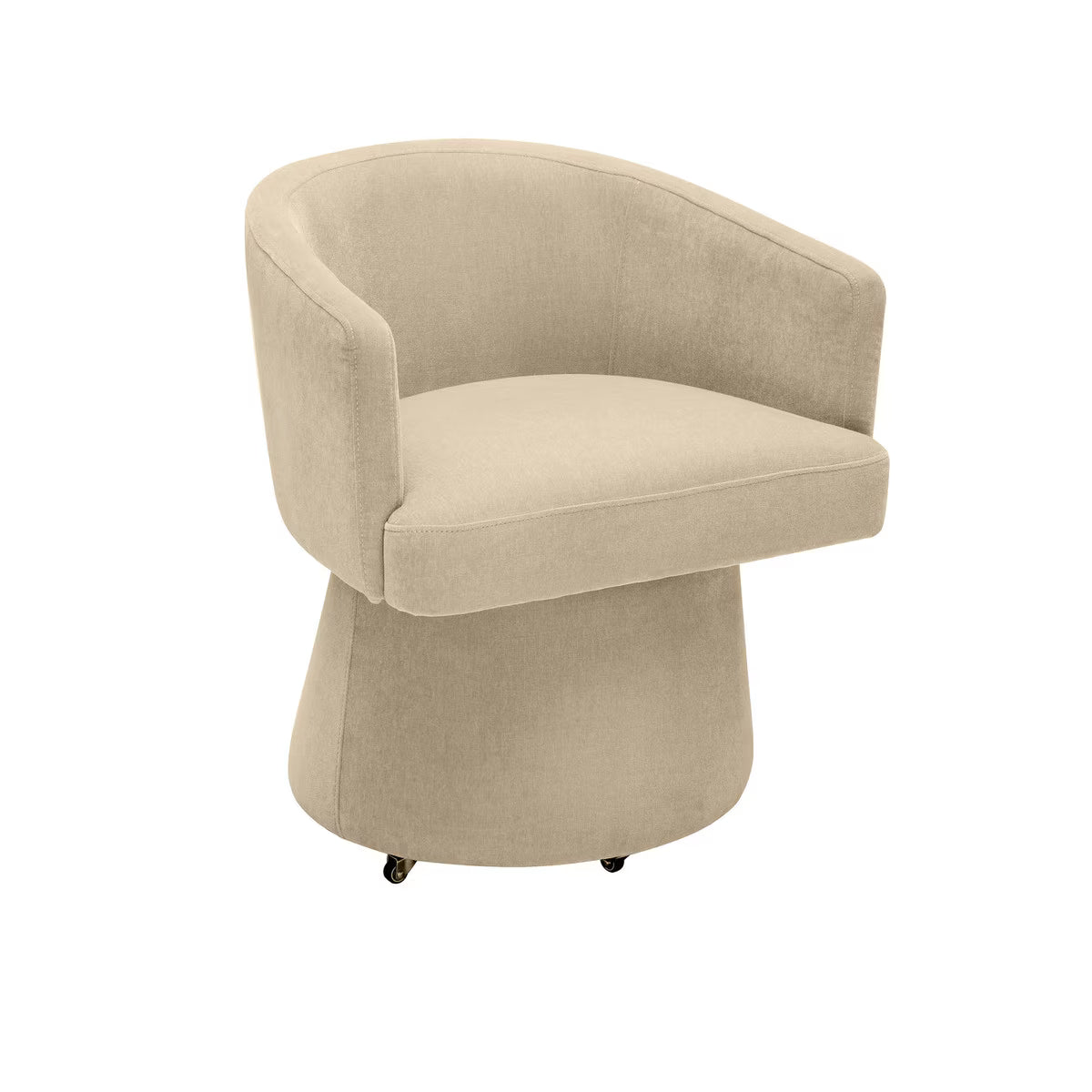 Christine Rolling Desk Chair Taupe
