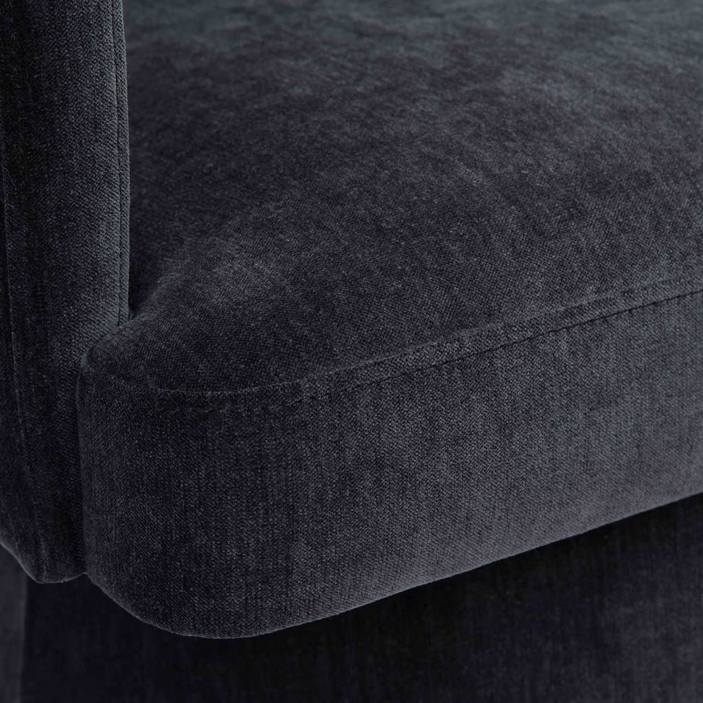 Christine Rolling Desk Chair Black
