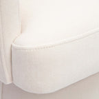 Christine Rolling Desk Chair Cream