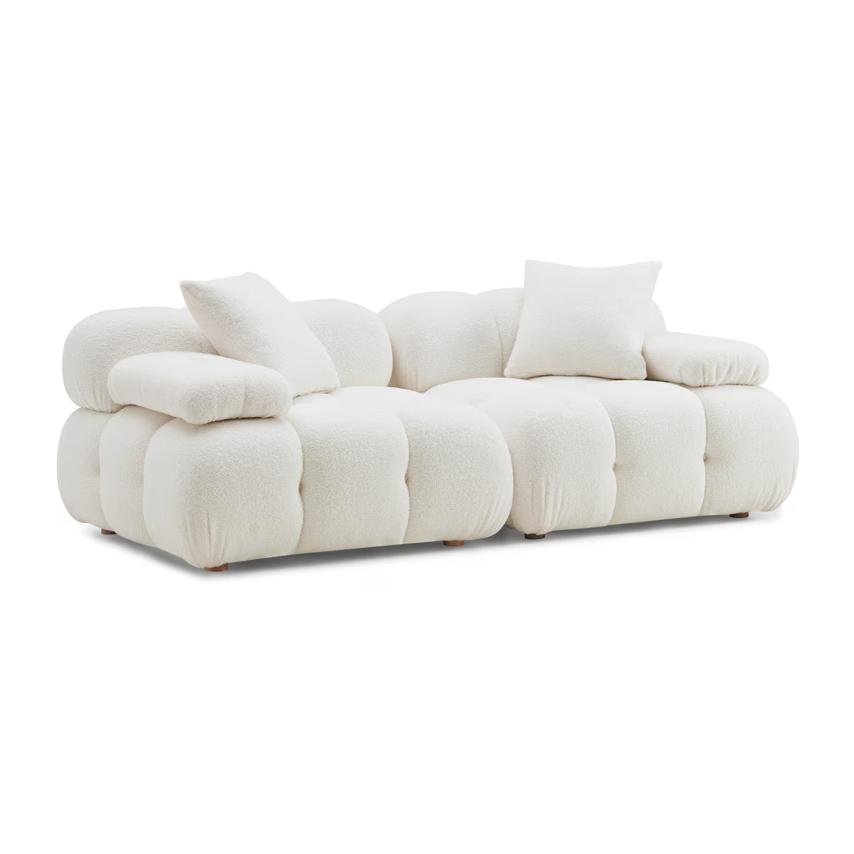Huggy Cream Vegan Loveseat