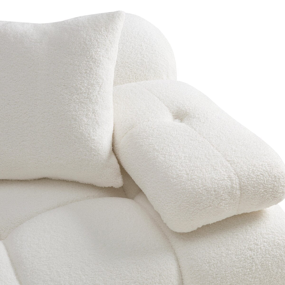 Huggy Cream Vegan Loveseat