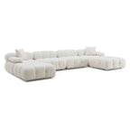 Huggy Cream Vegan 6-piece U-Sectional