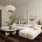Huggy Cream Vegan 6-piece U-Sectional
