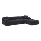 Huggy Black Vegan 4-piece Sectional