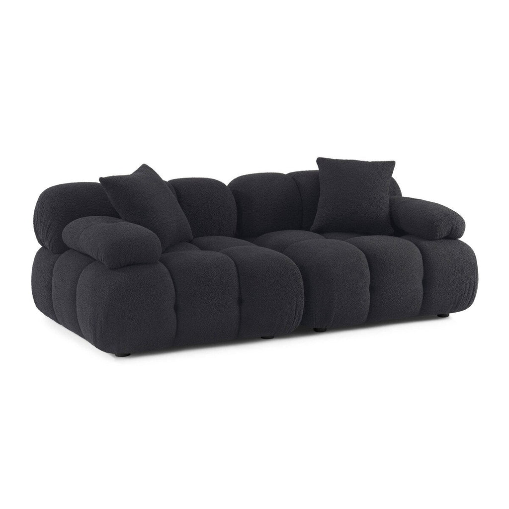 Huggy Black Vegan Loveseat