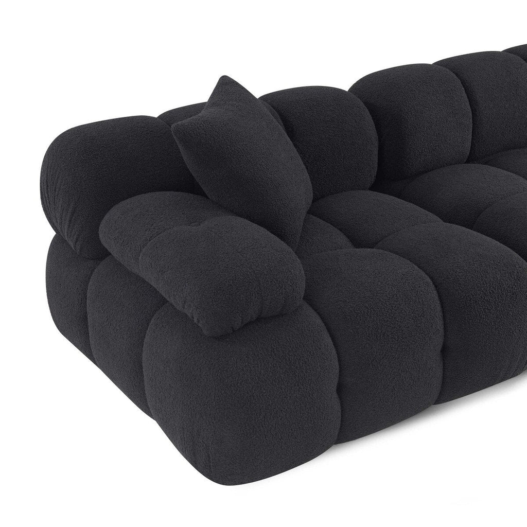Huggy Black Vegan Loveseat