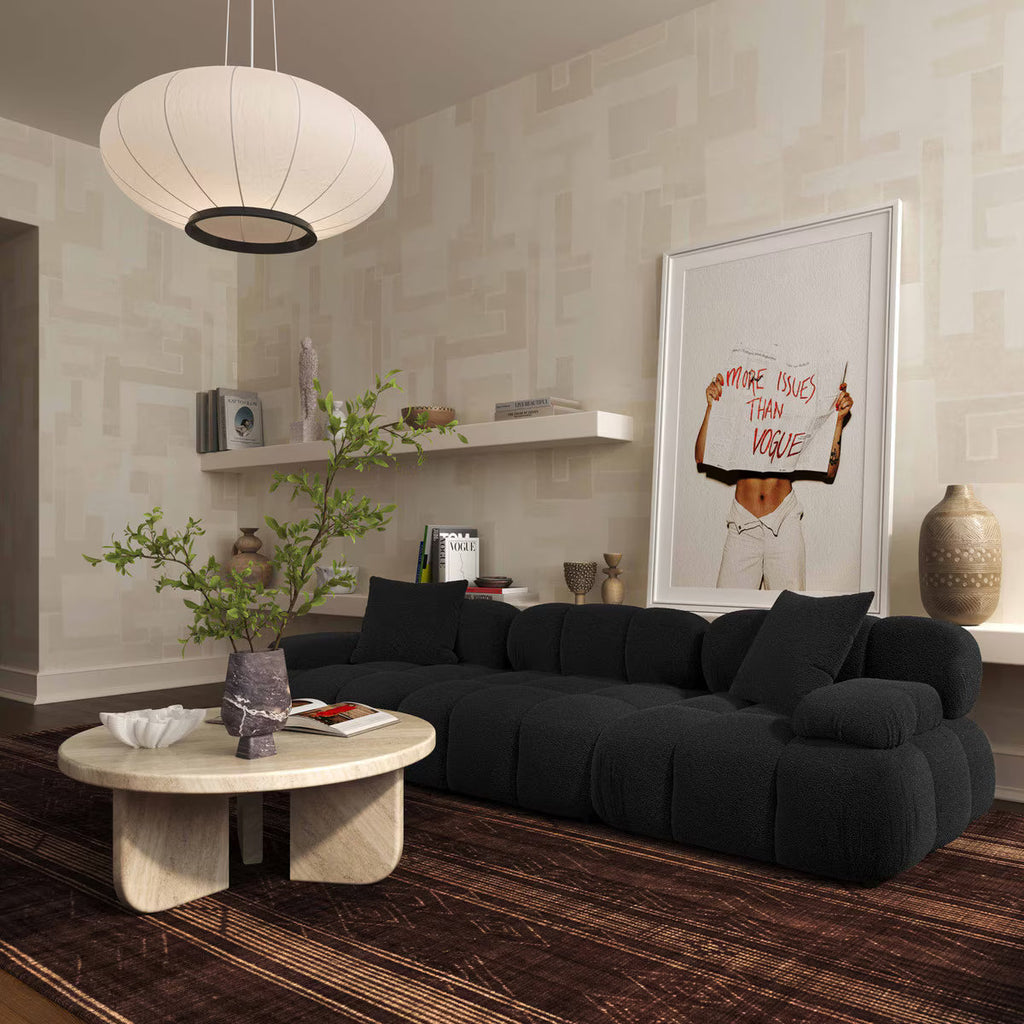 Huggy Black Vegan Sofa