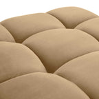 Huggy Cafe Au Lait Velvet Modular Ottoman