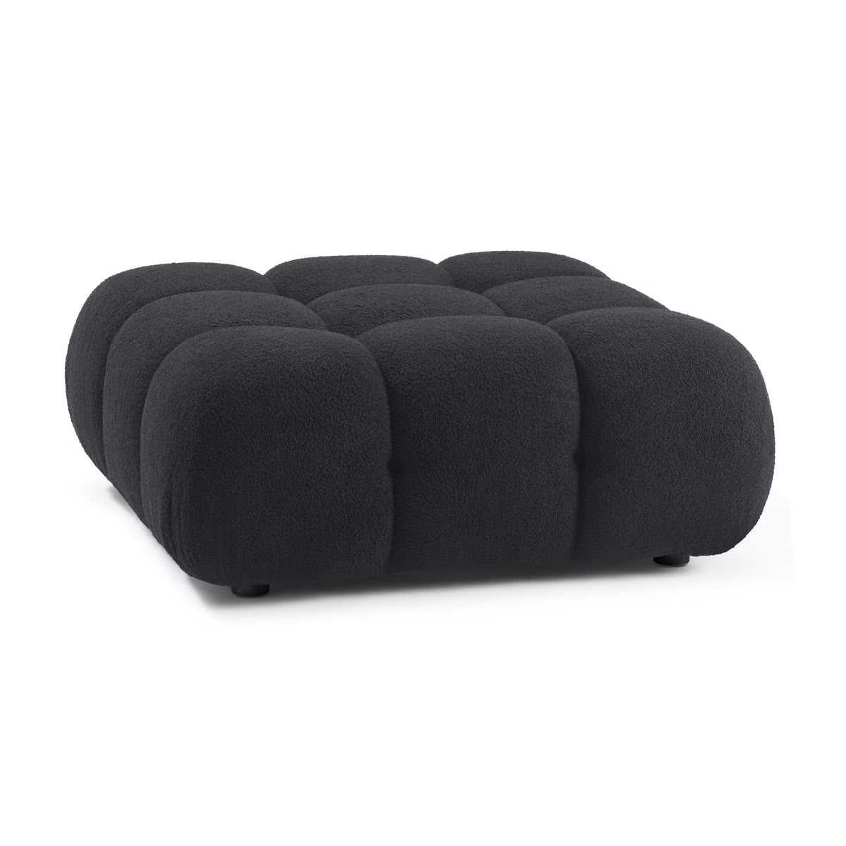 Huggy Black Vegan Modular Ottoman
