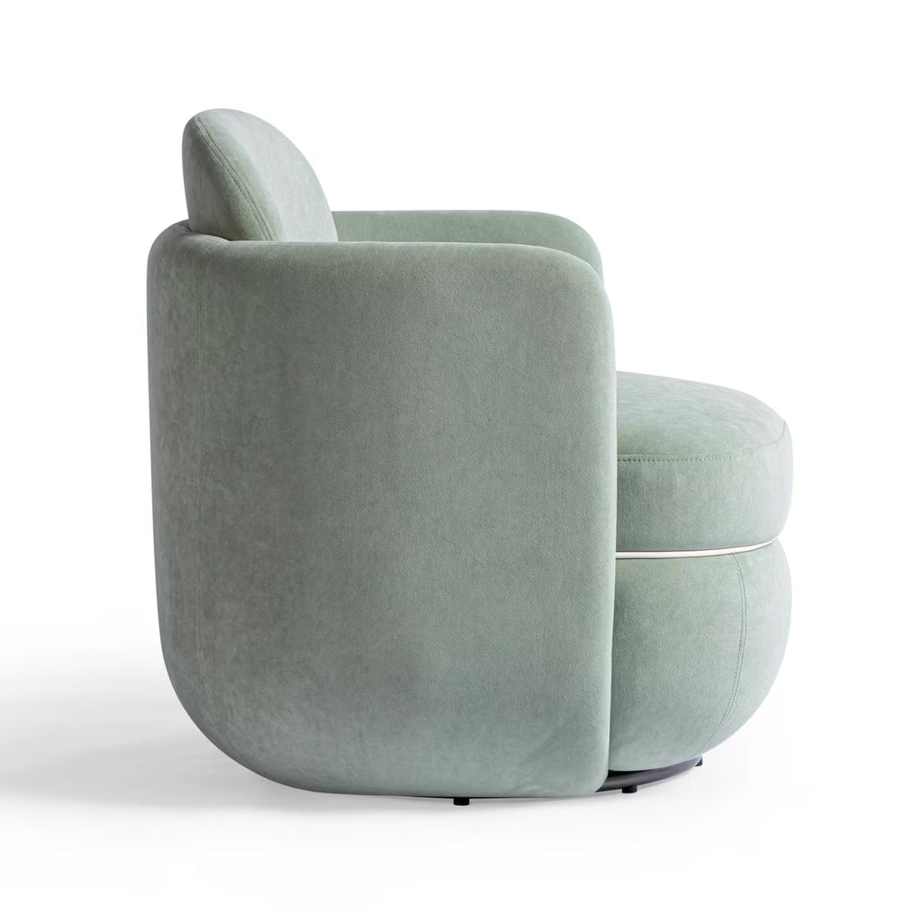 Sofie Mint Green Velvet Swivel Chair