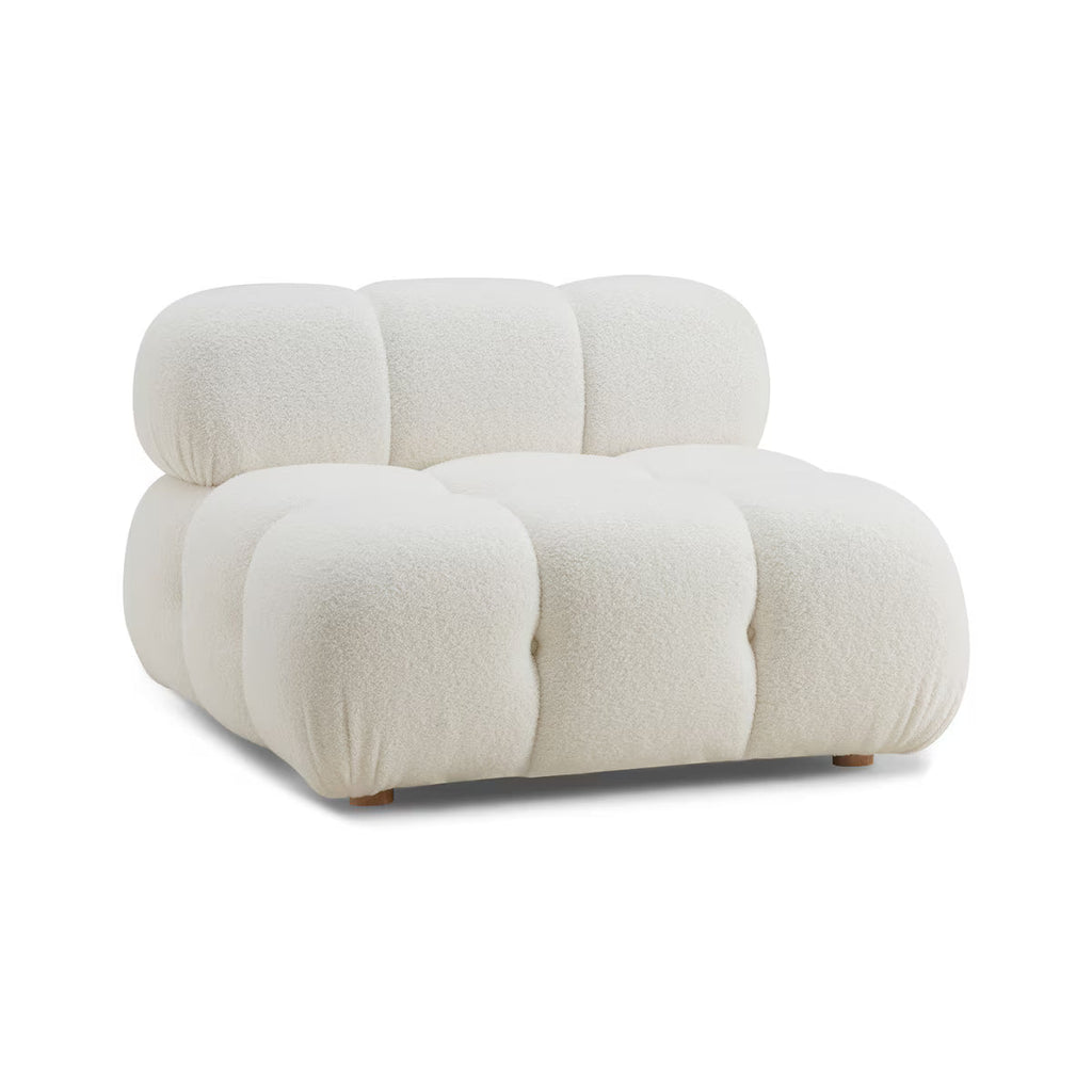 Huggy Cream Vegan Modular Armless Chair
