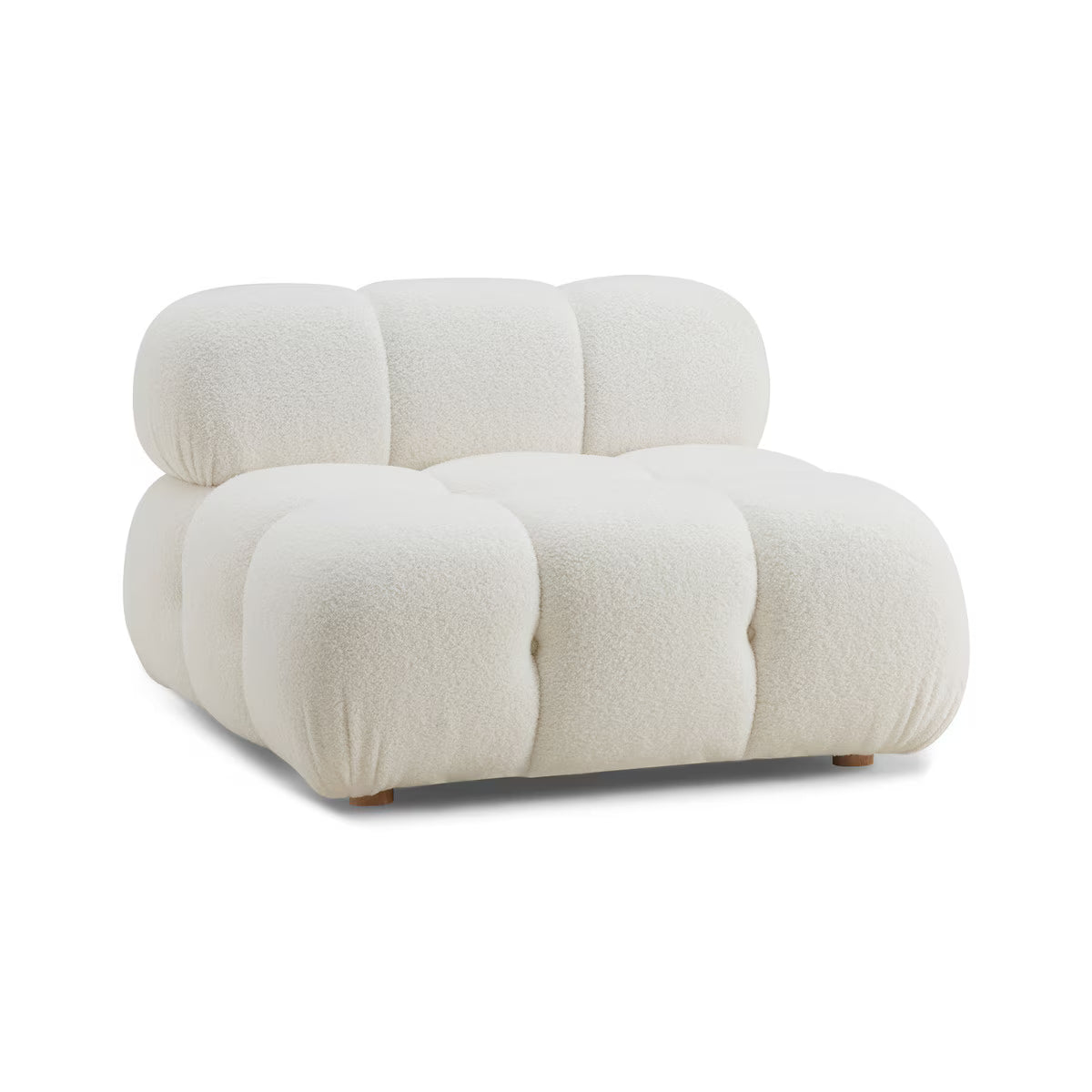 Huggy Cream Vegan Modular Armless Chair