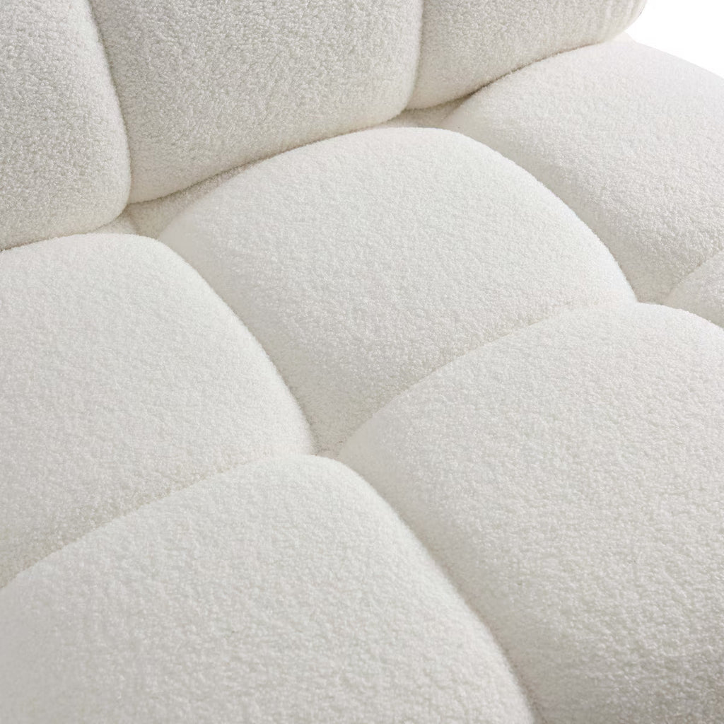 Huggy Cream Vegan Modular Armless Chair