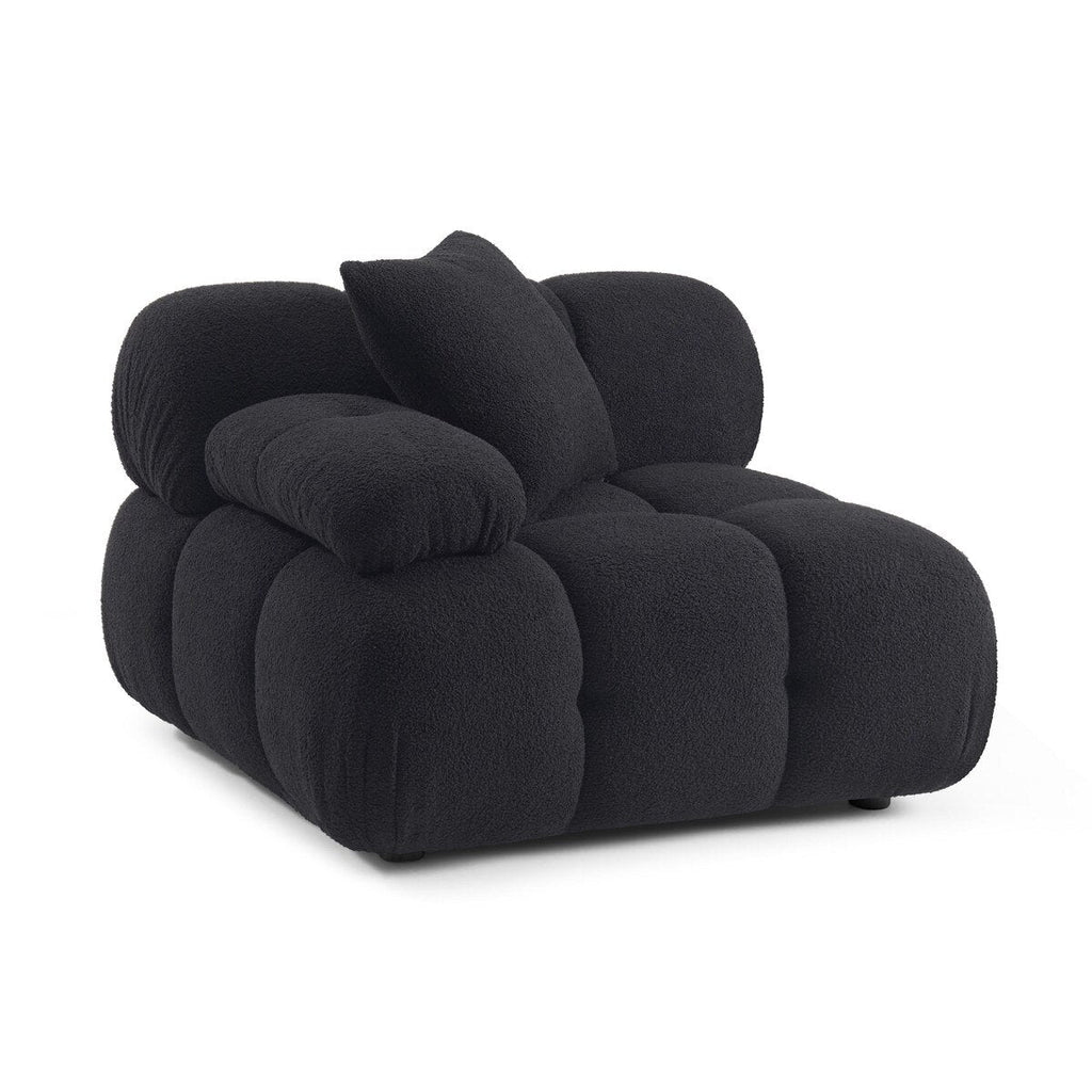 Huggy Black Vegan Modular Corner Chair