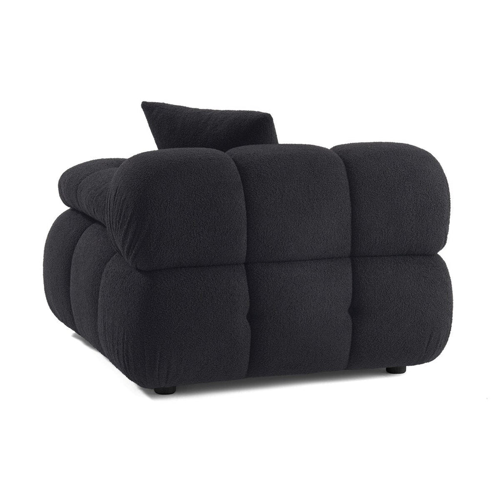 Huggy Black Vegan Modular Corner Chair