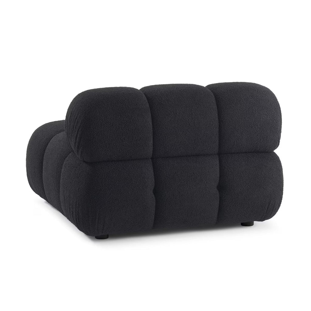 Huggy Black Vegan Modular Armless Chair