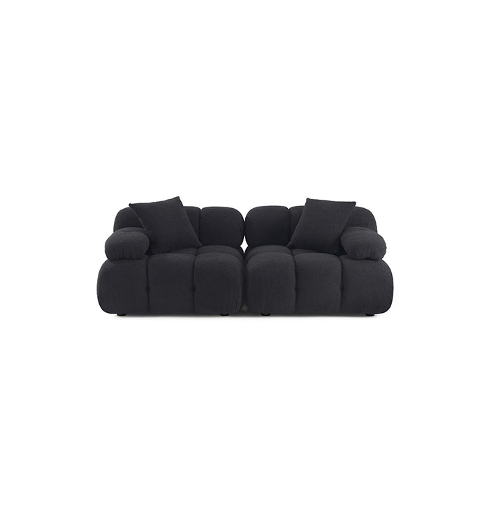 Huggy Black Vegan Loveseat