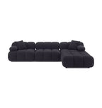 Huggy Black Vegan 4-piece Sectional