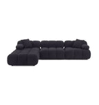 Huggy Black Vegan 4-piece Sectional