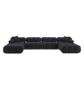 Huggy Black Vegan 6-piece U-Sectional