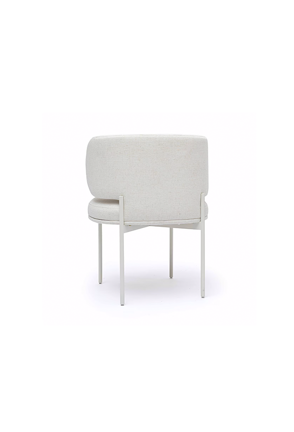 Maurene Cream Linen Dining Chair