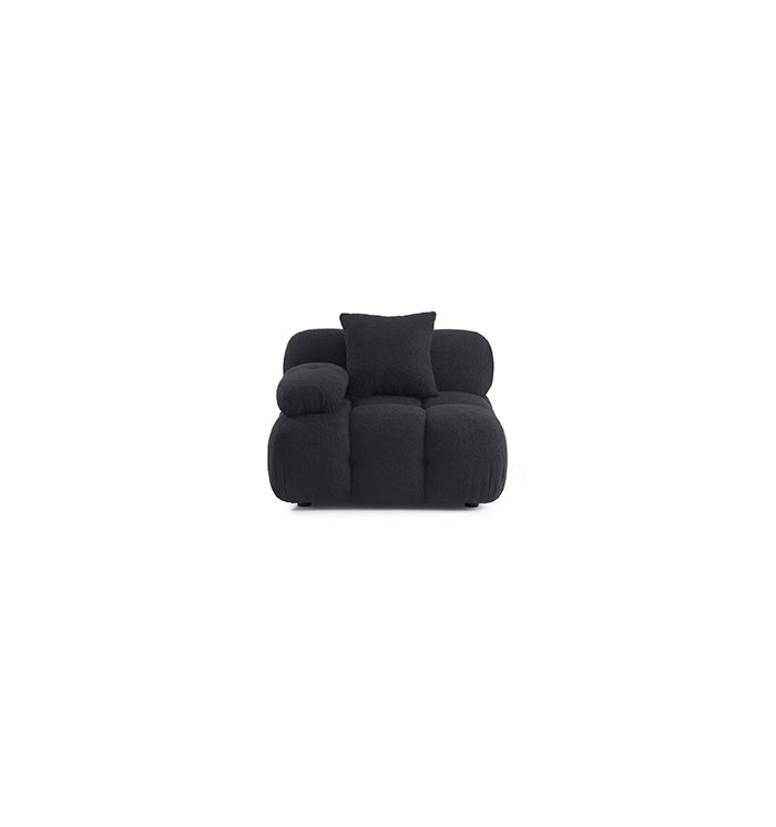 Huggy Black Vegan Modular Corner Chair