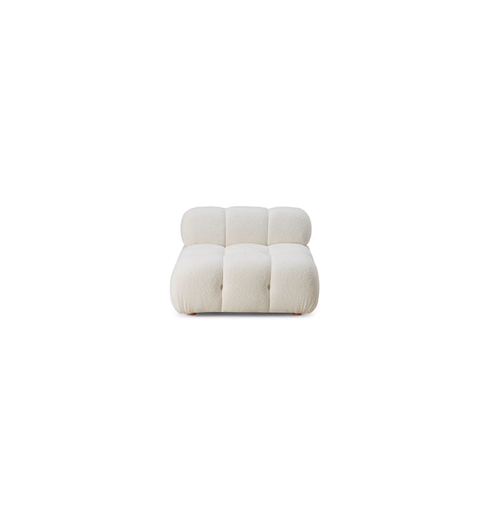 Huggy Cream Vegan Modular Armless Chair