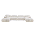 Huggy Cream Vegan 6-piece U-Sectional