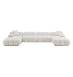 Huggy Cream Vegan 6-piece U-Sectional