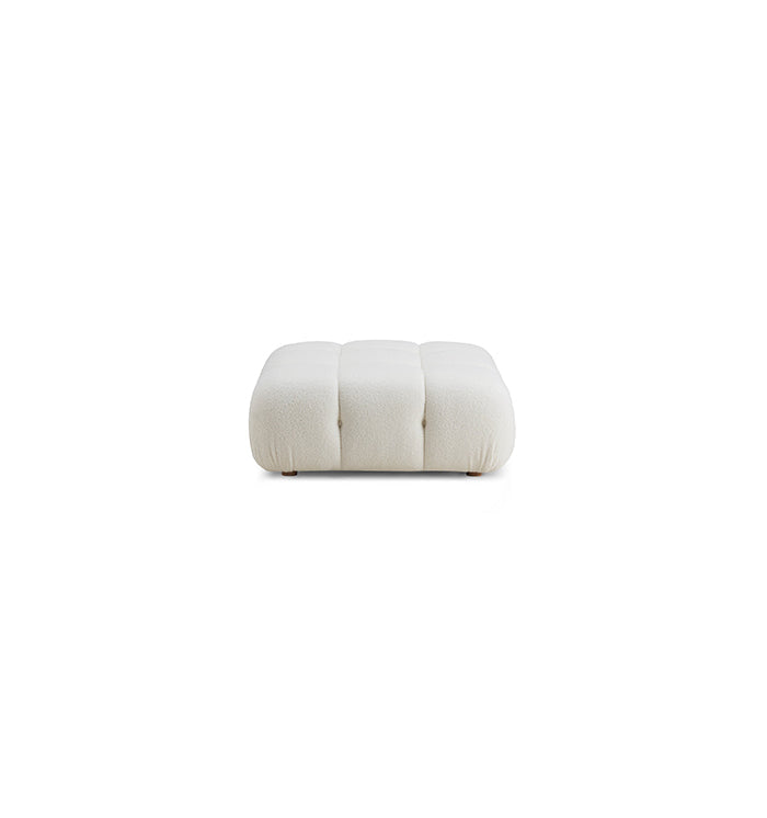 Huggy Cream Vegan Modular Ottoman