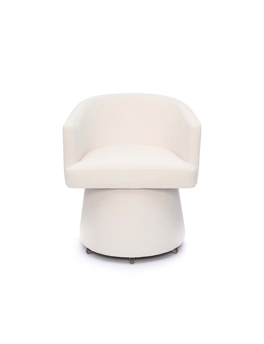 Christine Rolling Desk Chair Cream