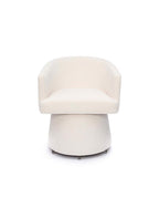 Christine Rolling Desk Chair Cream