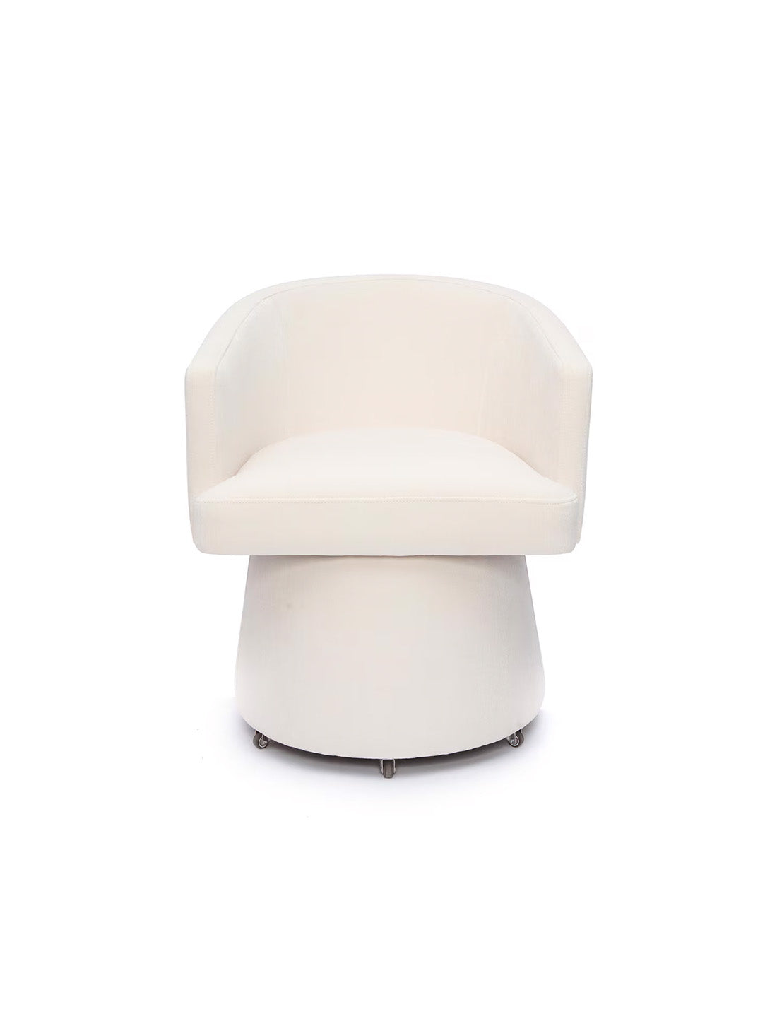 Christine Rolling Desk Chair Cream