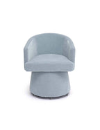 Christine Rolling Desk Chair Faded Blue