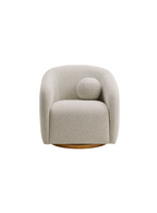 Chennie Fabric Armchair, Dove Gray